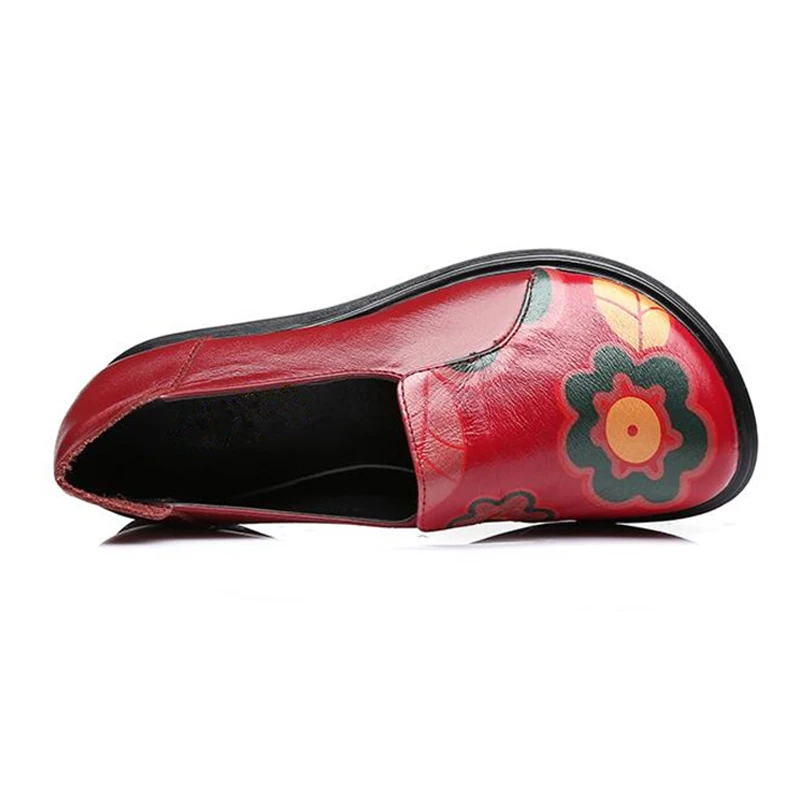 YAERNI Retro Printing Cow Leather Shoes Women Flats 2018 Spring New Elegant Soft Women Flat Shoes Non-slip Fashion Shoes E436
YAERNI Retro Printing Cow Leather Shoes Women Flats 2018 Spring New Elegant Soft Women Flat Shoes Non-slip Fashion Shoes E436