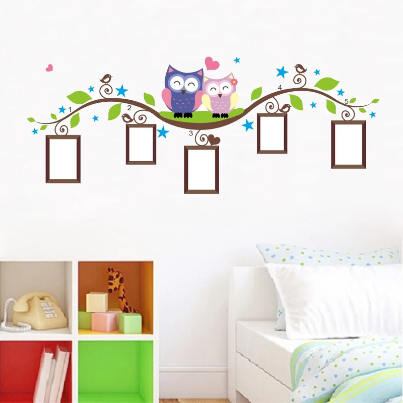 Cute Owlets With Photo Picture Frame Wall Stickers For Kids Room Birthday Party Decoration Bird Wall Decals Cartoon Mural Art
Cute Owlets With Photo Picture Frame Wall Stickers For Kids Room Birthday Party Decoration Bird Wall Decals Cartoon Mural Art