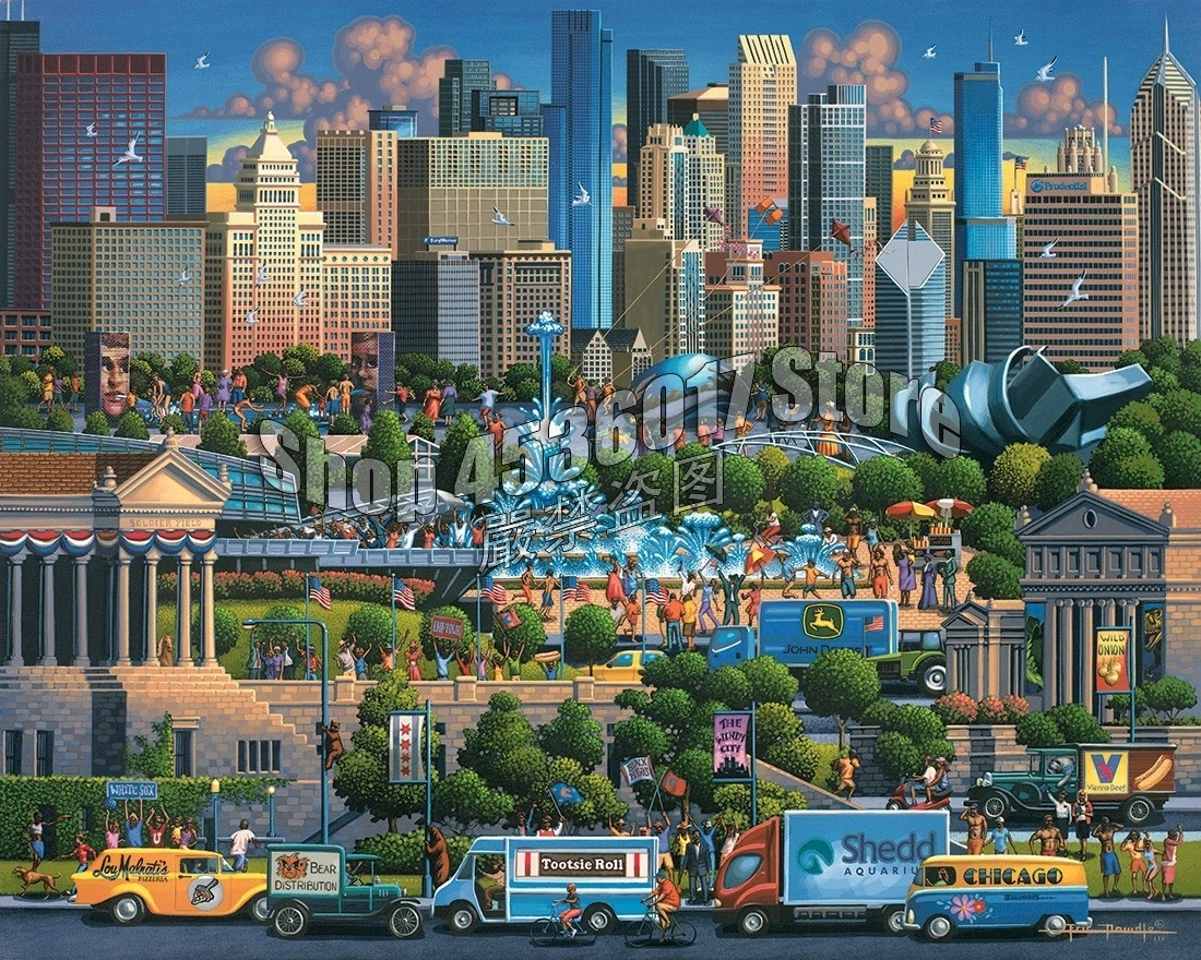 5D DIY Diamond Embroidery Chicago City landscape Art Cross Stitch Full Mosaic Diamond Painting Rhinestones Christmas Gift Decor
5D DIY Diamond Embroidery Chicago City landscape Art Cross Stitch Full Mosaic Diamond Painting Rhinestones Christmas Gift Decor