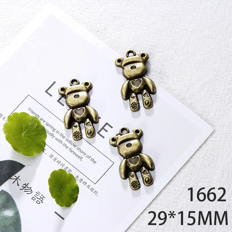 29*15mm 8pcs Bear Alloy Pendant For Diy Jewelry Making 2 Colors Antique Silver Antique Bronze No.1662
29*15mm 8pcs Bear Alloy Pendant For Diy Jewelry Making 2 Colors Antique Silver Antique Bronze No.1662