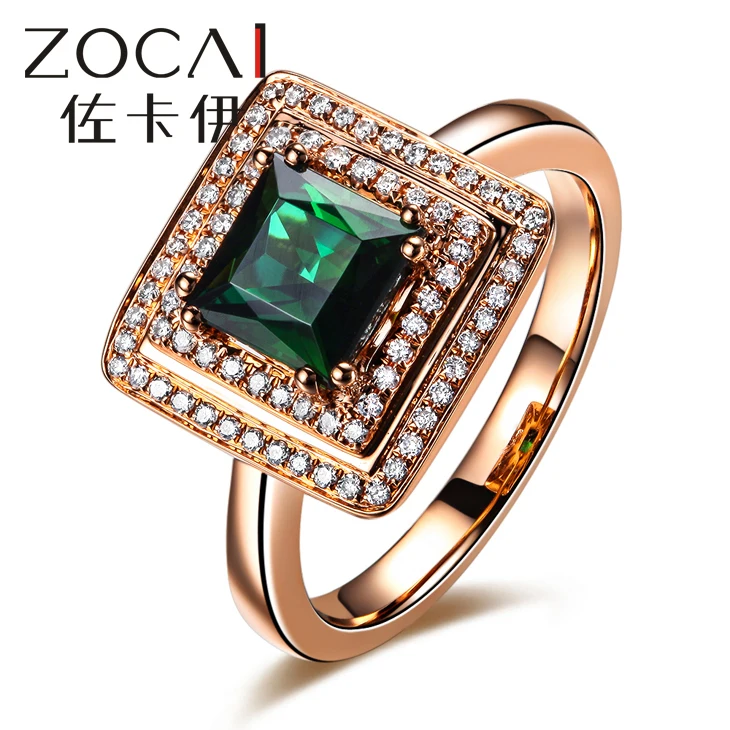 ZOCAI Новое поступление, серия Song 1,5 CT, натуральный зеленый турмалин, чистое 18K, розовое золото, кольцо с 0,24 карат, 100% натуральный бриллиант
ZOCAI Новое поступление, серия Song 1,5 CT, натуральный зеленый турмалин, чистое 18K, розовое золото, кольцо с 0,24 карат, 100% натуральный бриллиант