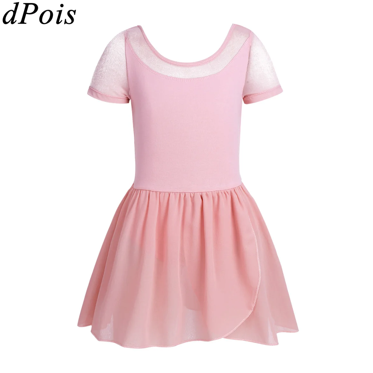 Girls Mesh Short Sleeve Dance Dress Children Ballet Dresses Kids Round Neck Tango Chiffon Gymnastics Skirt Dress Dancewear 2019
Girls Mesh Short Sleeve Dance Dress Children Ballet Dresses Kids Round Neck Tango Chiffon Gymnastics Skirt Dress Dancewear 2019