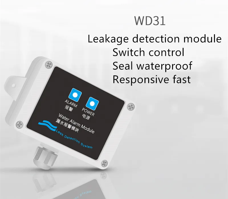 Waterproof sealing water leakage alarm module machine room water alarm module water out detection sound & light alarm controller
Waterproof sealing water leakage alarm module machine room water alarm module water out detection sound & light alarm controller