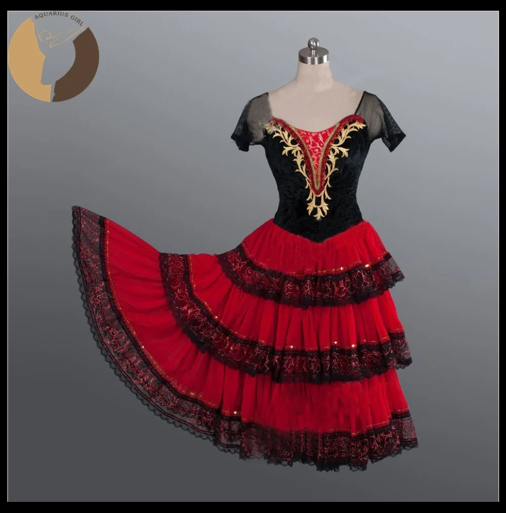 Girls Ballet Costumes Don Quixote Performance Skirt Red Color Velvet Bodies Stage Wear For Ballet Show Expansion Skirt AT1139
Girls Ballet Costumes Don Quixote Performance Skirt Red Color Velvet Bodies Stage Wear For Ballet Show Expansion Skirt AT1139