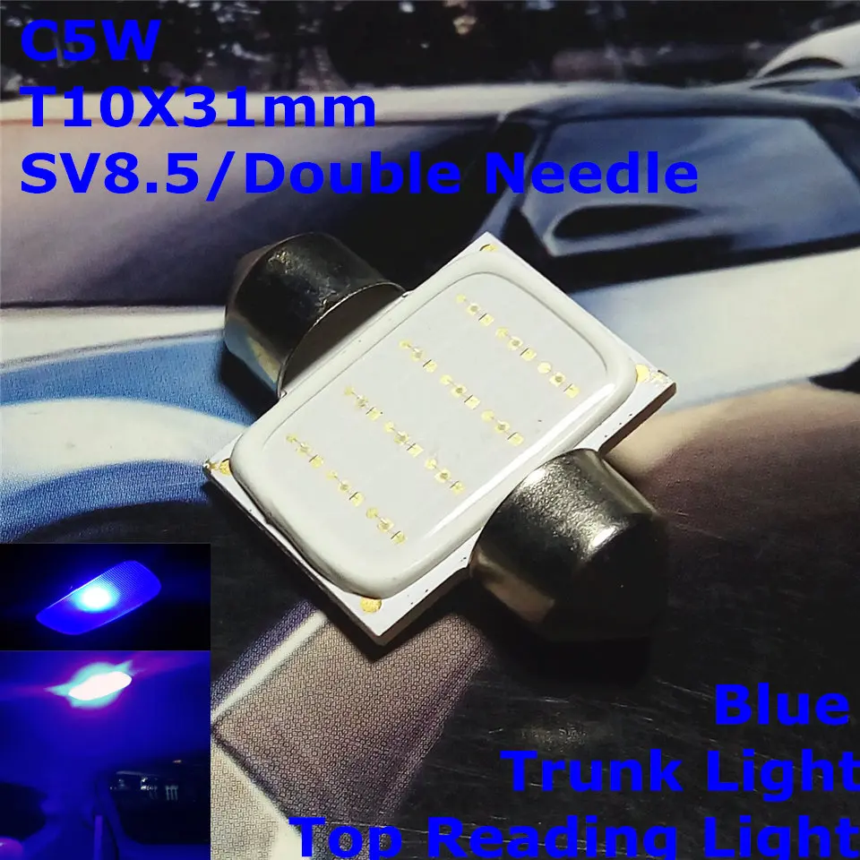 12V LED Blue Color Car Double Needle Bulb Lamp(COB Lighting Square) C5W 31mm For Top Reading Licence Board Trunk Light
12V LED Blue Color Car Double Needle Bulb Lamp(COB Lighting Square) C5W 31mm For Top Reading Licence Board Trunk Light