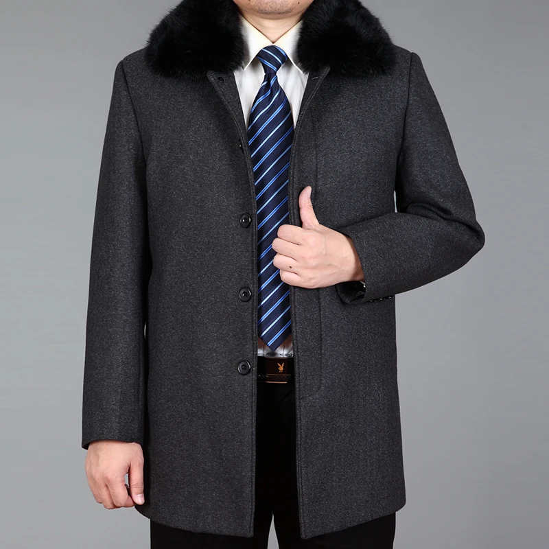 2022 New Arrival Men Wool Coat Winter Blend Coat Real Rabbit Fur Autumn Woolen Long Coats Wool Jacket Male Pea Coat Thick M-4XL
2022 New Arrival Men Wool Coat Winter Blend Coat Real Rabbit Fur Autumn Woolen Long Coats Wool Jacket Male Pea Coat Thick M-4XL