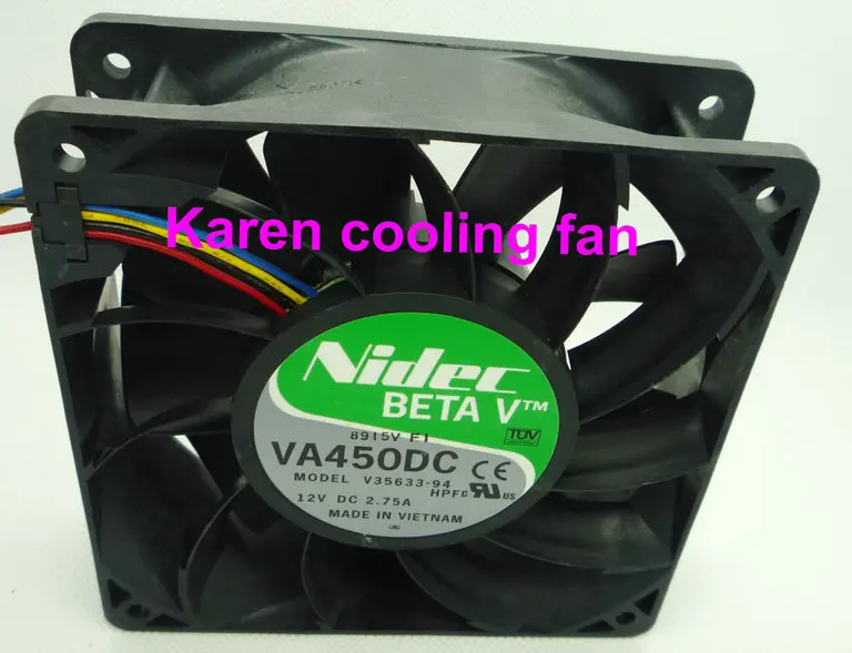 Nidec 12CM VA450DC V35633-94 12038 12V 2.7A 4WIRE COOLING FAN