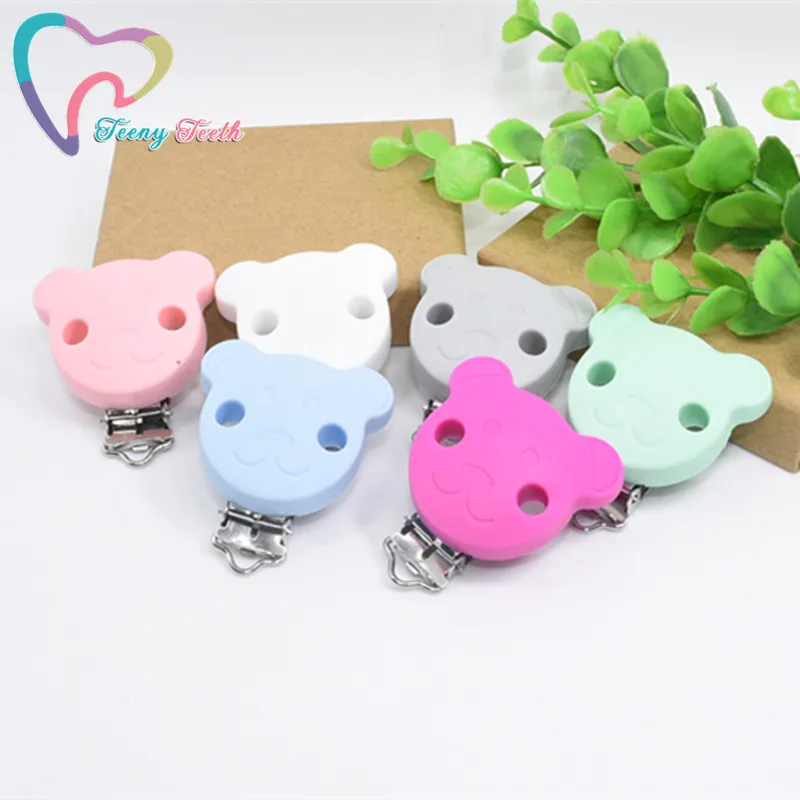 Teeny Teeth 10 PCS Cute Animal Bear Shape Pacifier Chain Clip,Silicone Holder Clip Selectable Silicone Teething Suspender Clips
Teeny Teeth 10 PCS Cute Animal Bear Shape Pacifier Chain Clip,Silicone Holder Clip Selectable Silicone Teething Suspender Clips