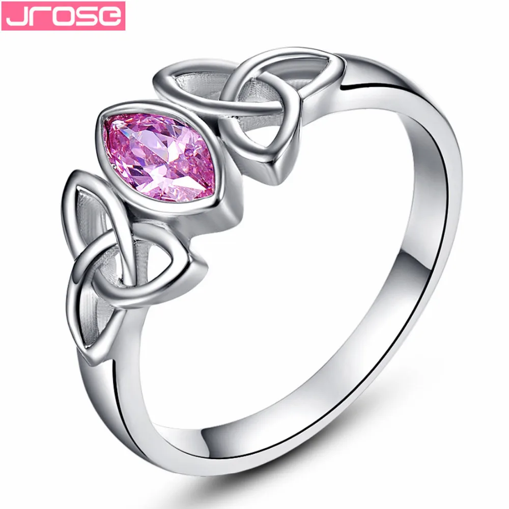 Brand JROSE Engagement Marquise Cut CelticKnot Design Pink CZ Jewelry White Gold Color Ring For Women Size 6 7 8 9 10 Gifts
Brand JROSE Engagement Marquise Cut CelticKnot Design Pink CZ Jewelry White Gold Color Ring For Women Size 6 7 8 9 10 Gifts