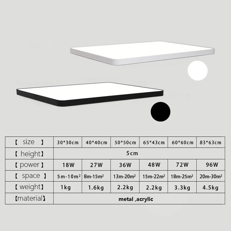 LED Ceiling Light Lamps For Living Room Modern Lamp Ceiling Kitchen/Bedroom Ultra-thin Round/Square Ceiling Lights Fixture
LED Ceiling Light Lamps For Living Room Modern Lamp Ceiling Kitchen/Bedroom Ultra-thin Round/Square Ceiling Lights Fixture