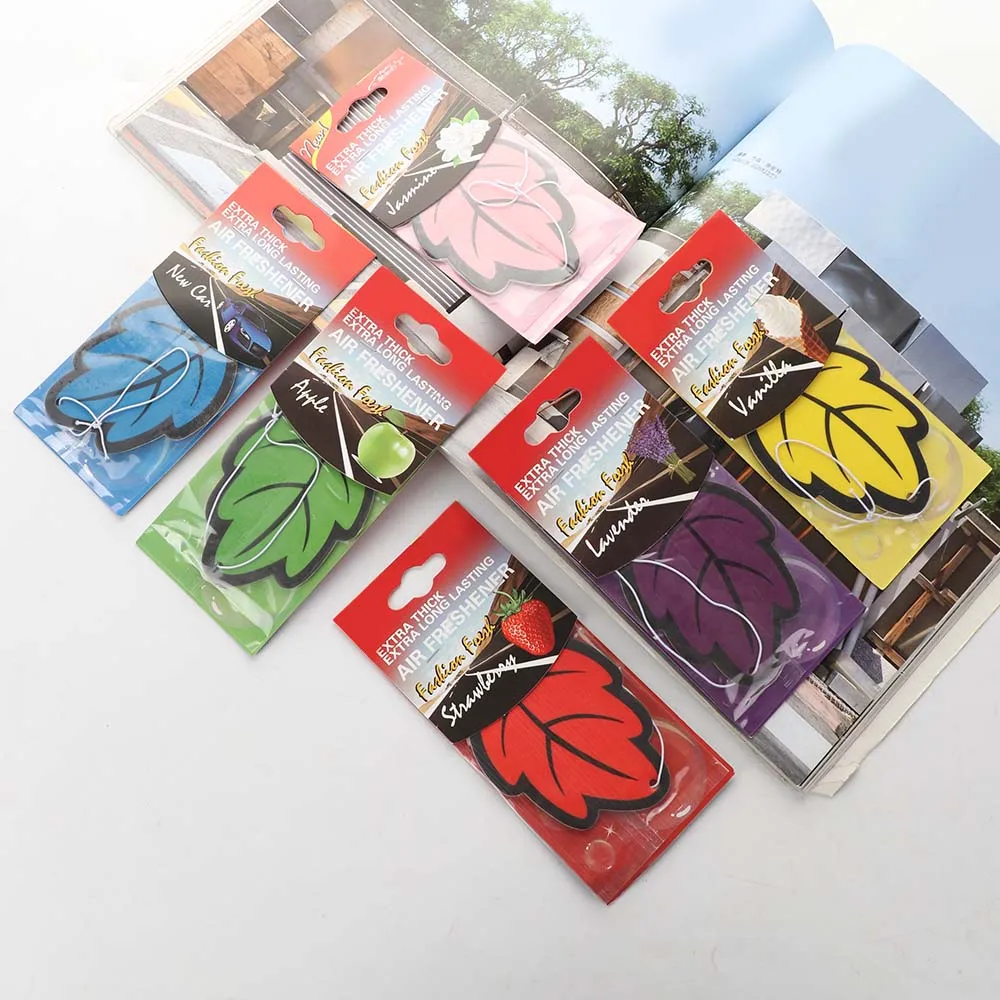 Hot Sale 6pcs/lot Shine Paper Hanging Car Air Freshener Vanilla Perfumed/fragrance Leaf Shape For Suzuki Toyota Mazda Bmw Benz
Hot Sale 6pcs/lot Shine Paper Hanging Car Air Freshener Vanilla Perfumed/fragrance Leaf Shape For Suzuki Toyota Mazda Bmw Benz