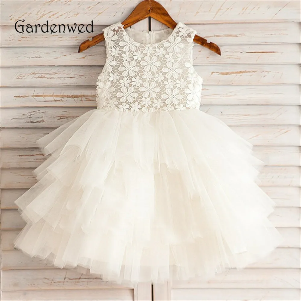 Ruffle Skirt Tiered Layers Tulle Flower Lace Bodice Tank Zipper Up First Birthday Flower Girl Princess Communion Dresses White
Ruffle Skirt Tiered Layers Tulle Flower Lace Bodice Tank Zipper Up First Birthday Flower Girl Princess Communion Dresses White