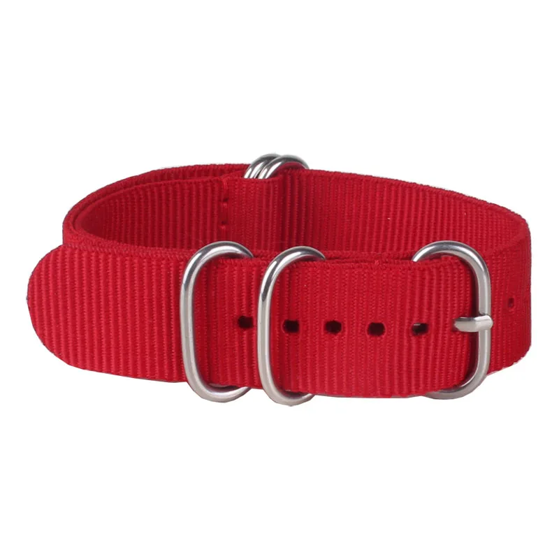 Buy 2 get 10% off) 22mm Solid Red Army Sports Zulu fabric Nylon watchband Watch Strap 5 Rings Bands Buckle belt 22 mm Retro 
Buy 2 get 10% off) 22mm Solid Red Army Sports Zulu fabric Nylon watchband Watch Strap 5 Rings Bands Buckle belt 22 mm Retro