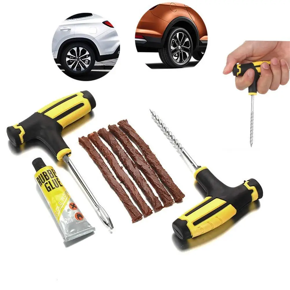 Car Tire Repair Tool Tire Repair Kit Studding Tool Set Auto Bike Tubeless Tyre Puncture Plug Repair Tool Kit Car Accessories
Car Tire Repair Tool Tire Repair Kit Studding Tool Set Auto Bike Tubeless Tyre Puncture Plug Repair Tool Kit Car Accessories