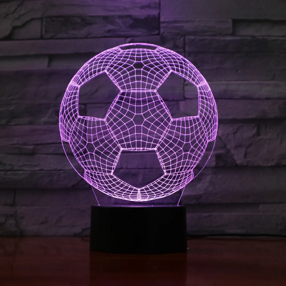 7 Colorful USB Football 3D Illusion Lamp Bedroom Sleep Light LED Table Lamp Soccer Child Night Lights Christmas Gifts 3D-1153
7 Colorful USB Football 3D Illusion Lamp Bedroom Sleep Light LED Table Lamp Soccer Child Night Lights Christmas Gifts 3D-1153