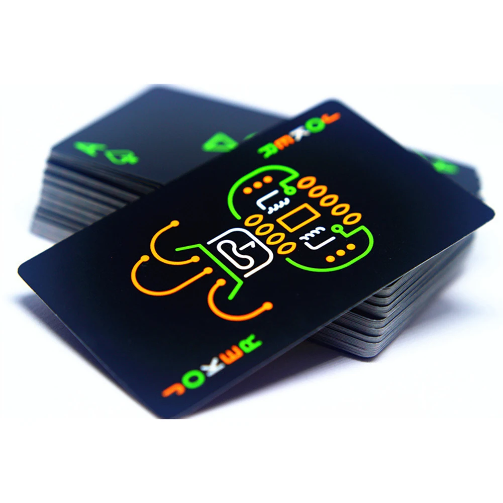 Plastic Black Cards Playing Cards Night Luminous Deck Card Game Play Poker Cards Waterproof Party
Plastic Black Cards Playing Cards Night Luminous Deck Card Game Play Poker Cards Waterproof Party