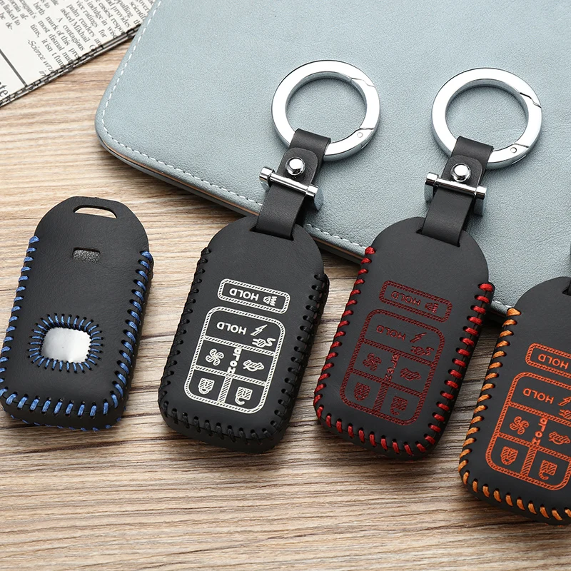 High quality OEM 2012-2020 For Hondas Urban EV Energy Case Remote Keys Shell Top Layer Leather key cover car accessories | Автомобили и