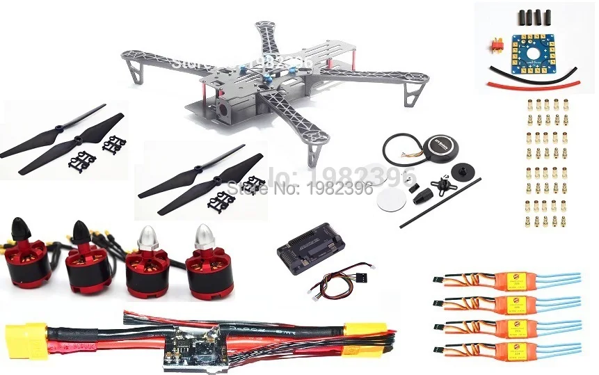 Квадрокоптер Quadro FPV X500, 500 мм, APM2.8 + 2212 920kv, 30A Simonk ESC NEO-M8N GPS APM 2,6
Квадрокоптер Quadro FPV X500, 500 мм, APM2.8 + 2212 920kv, 30A Simonk ESC NEO-M8N GPS APM 2,6