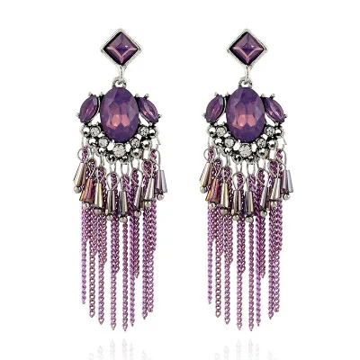 Vintage Long Fringe Earrings for Women Jewelry Crystal Pendant Tassel Earring Boho Colorful Resin Earings Ethnic Geometric Glass
Vintage Long Fringe Earrings for Women Jewelry Crystal Pendant Tassel Earring Boho Colorful Resin Earings Ethnic Geometric Glass
