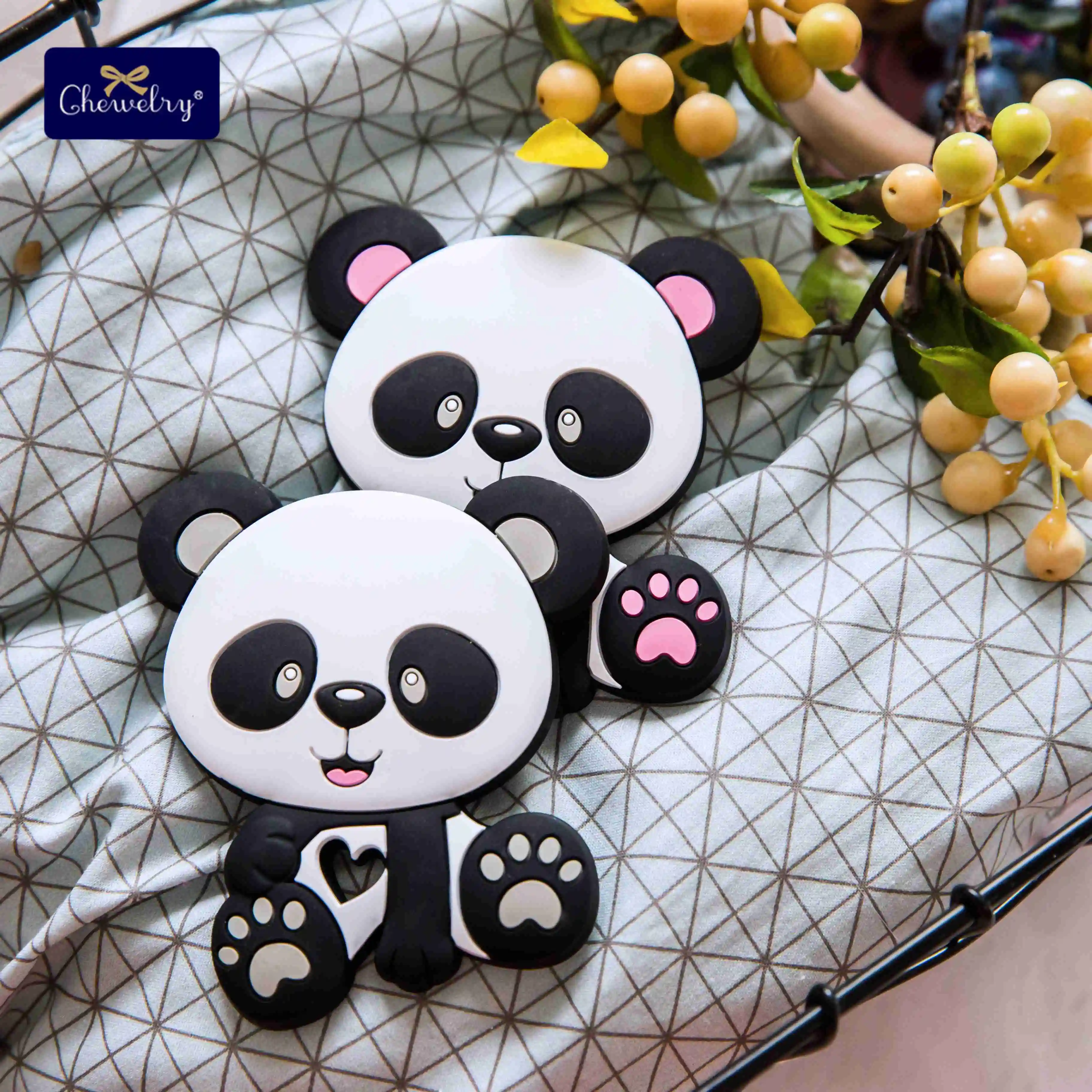 5PC Baby Silicone Teethers Food Grade Panda Silicone Beads DIY Pacifier Chain Baby Toys Nursing Teething Pendant Baby Products
5PC Baby Silicone Teethers Food Grade Panda Silicone Beads DIY Pacifier Chain Baby Toys Nursing Teething Pendant Baby Products