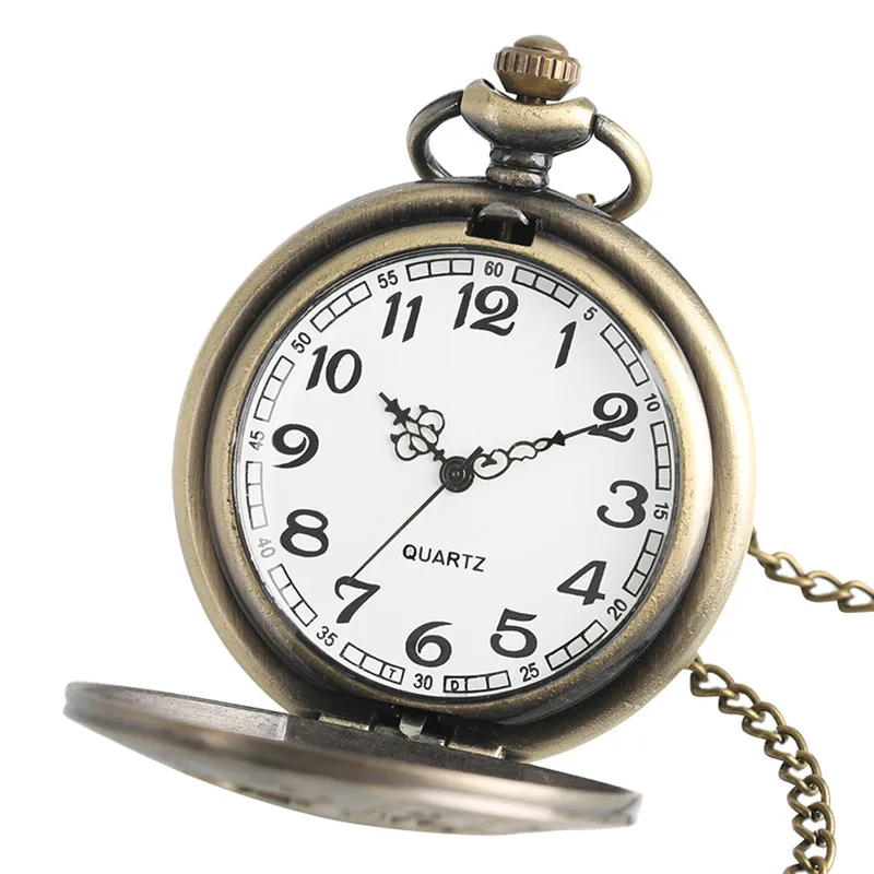 Классические карманные часы-брелок в ретро стиле с изображением рака двенадцати