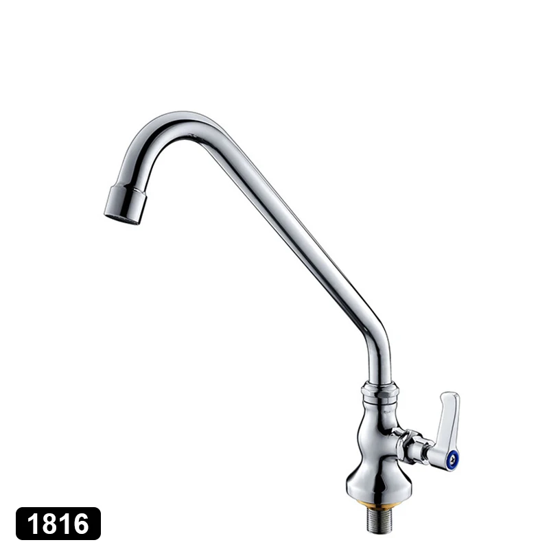 Kitchen Sink Faucet Brass 360 Degree Rotation Cold Water Tap Bathroom Single Handle Basin | Обустройство дома