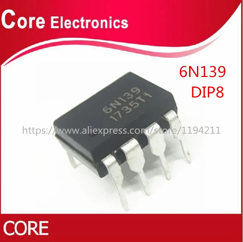 100 шт./лот 6N139 DIP-8 IC новый оригинальный | Электронные компоненты и принадлежности