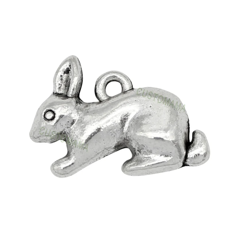 30pcs-Antique Silver 3D Rabbit Charms Pendant,DIY For Bracelet Necklace 20x14x6mm
30pcs-Antique Silver 3D Rabbit Charms Pendant,DIY For Bracelet Necklace 20x14x6mm