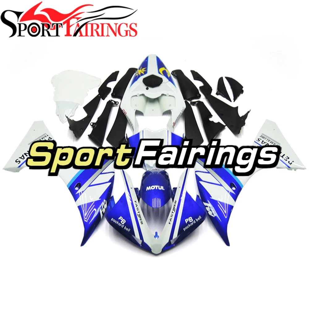 

Injection Fairings For Yamaha R1 09 10 11 2009-2011 ABS Complete Motorcycle Fairing Kit Bodywork Cowling White Blue Carenes