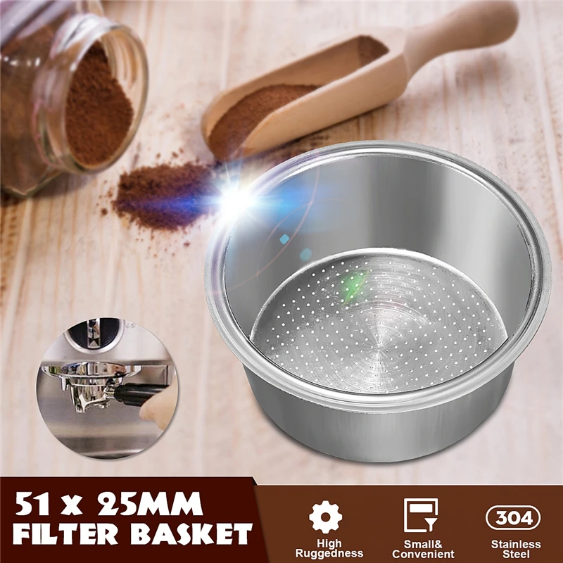 Arshen Hot Sale Coffee Tea Filter Basket Silver Stainless Steel Coffee Machine 2 Cup Capacity 51mm Non Pressurized Filter Basket
Arshen Hot Sale Coffee Tea Filter Basket Silver Stainless Steel Coffee Machine 2 Cup Capacity 51mm Non Pressurized Filter Basket