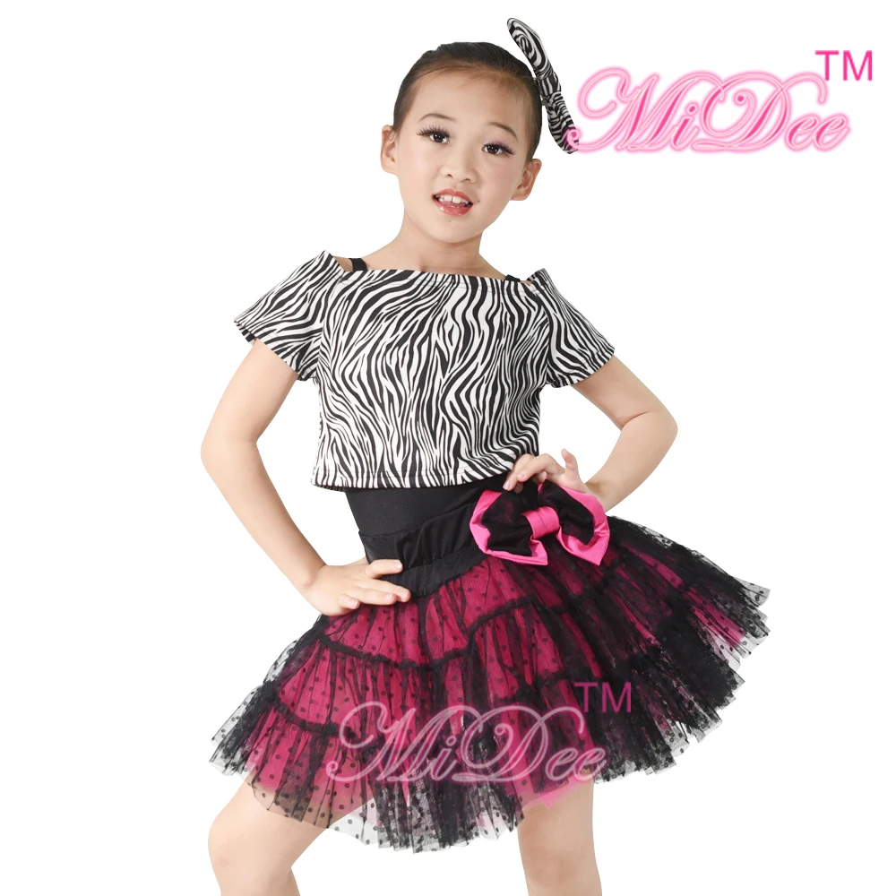 

Zebra Tank Top Black Polka Dot Over Cerise Tulle Skirt Black Leotard Dance Clothes Outfits Jazz Tap