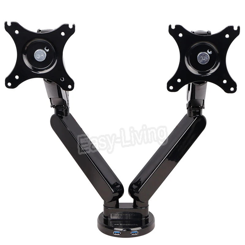 Loctek Q5D Gas Spring Desktop 10-27 inch Dual Monitor Holder Full Motion LCD Mount Arm With 2 USB Ports Loading 2-9kgs each Head
Loctek Q5D Gas Spring Desktop 10-27 inch Dual Monitor Holder Full Motion LCD Mount Arm With 2 USB Ports Loading 2-9kgs each Head