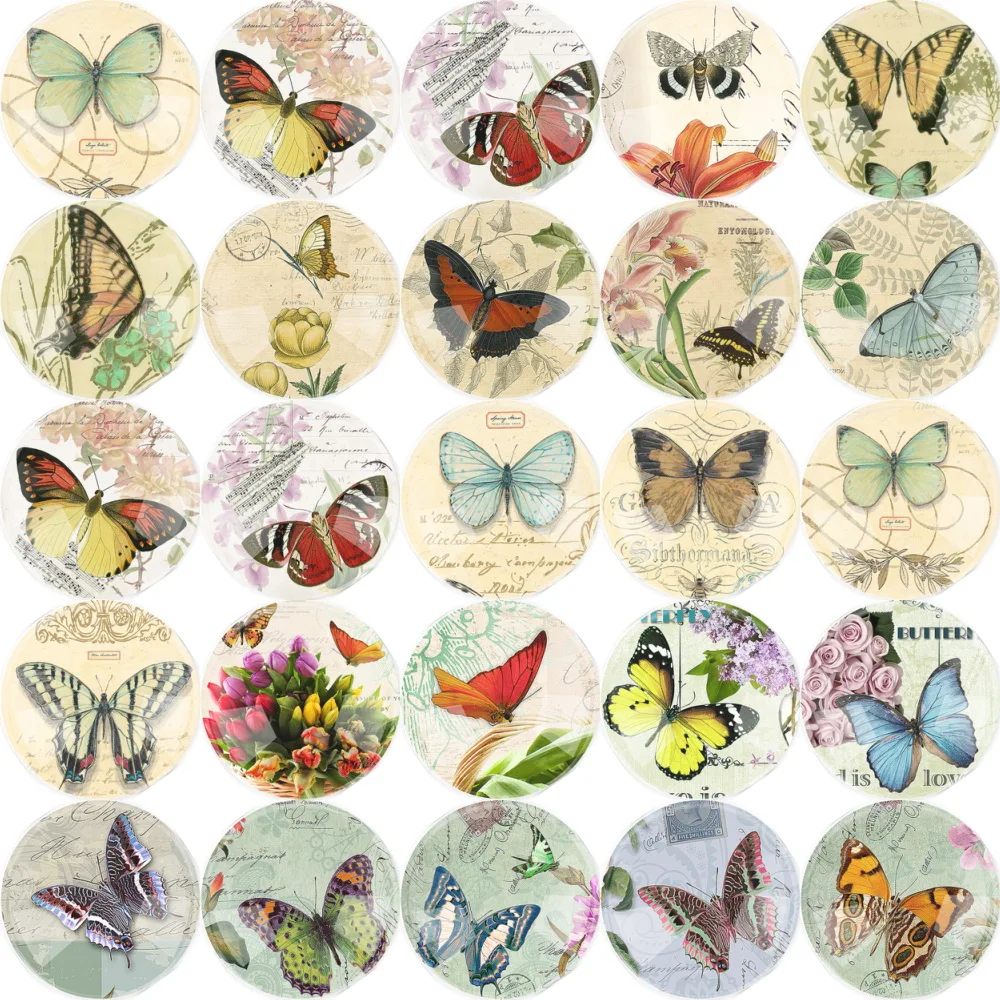 10~25mm 12~50pieces Butterfly Mix Pattern Flatback Cameo Cabochon Glass Cabochon DIY Handmade Glass Jewelry Accessories
10~25mm 12~50pieces Butterfly Mix Pattern Flatback Cameo Cabochon Glass Cabochon DIY Handmade Glass Jewelry Accessories