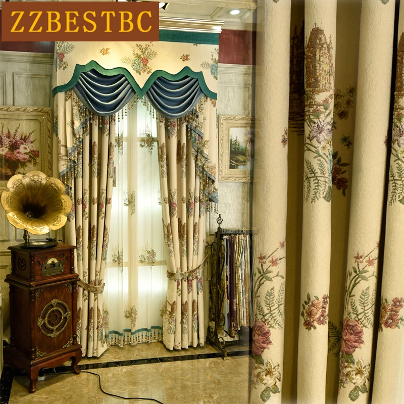 New classical Luxury landscape Blackout Curtains for Living Room Window high quality Beige elegant Curtain for bedroom hotel
New classical Luxury landscape Blackout Curtains for Living Room Window high quality Beige elegant Curtain for bedroom hotel
