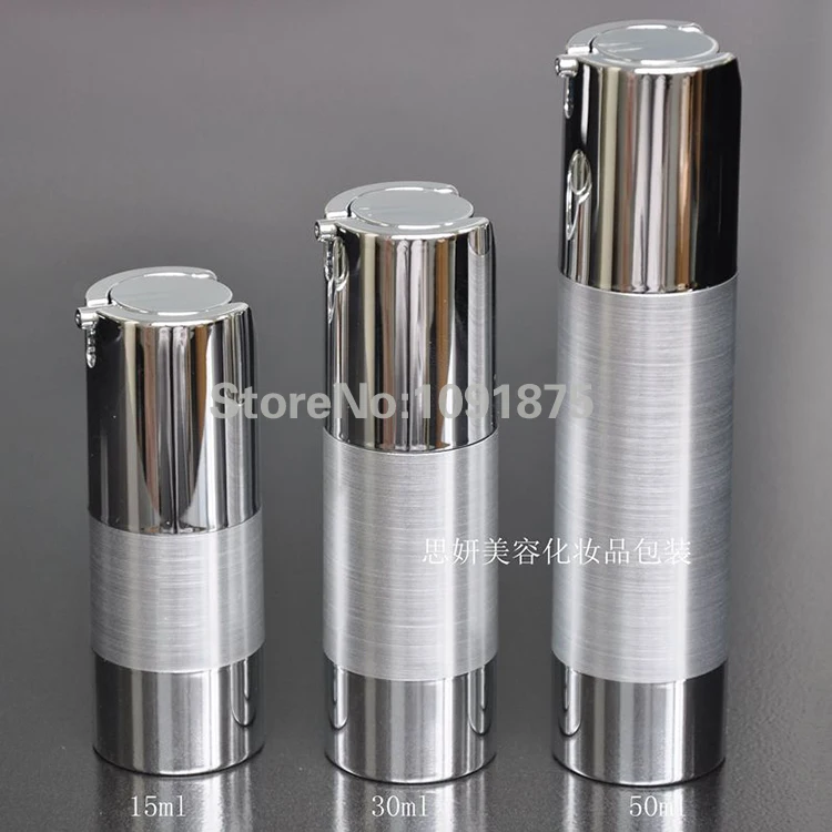 Free shipping 50ml UV silver airless vacuum pump lotion bottle with silver pump and bottom base used for Cosmetic
Free shipping 50ml UV silver airless vacuum pump lotion bottle with silver pump and bottom base used for Cosmetic