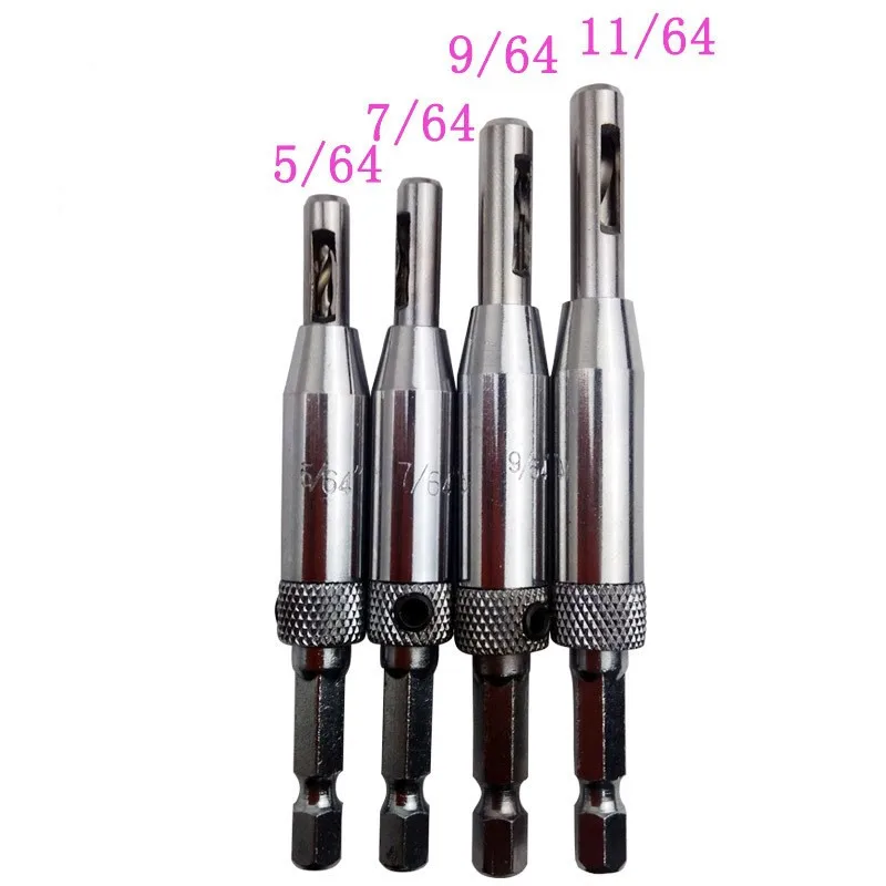 4 Sizes HSS Self Centering Hinge Twist Drill Bits Window Doors Screw Hole Saw Woodworking Reaming Cabinet Tool Set
4 Sizes HSS Self Centering Hinge Twist Drill Bits Window Doors Screw Hole Saw Woodworking Reaming Cabinet Tool Set
