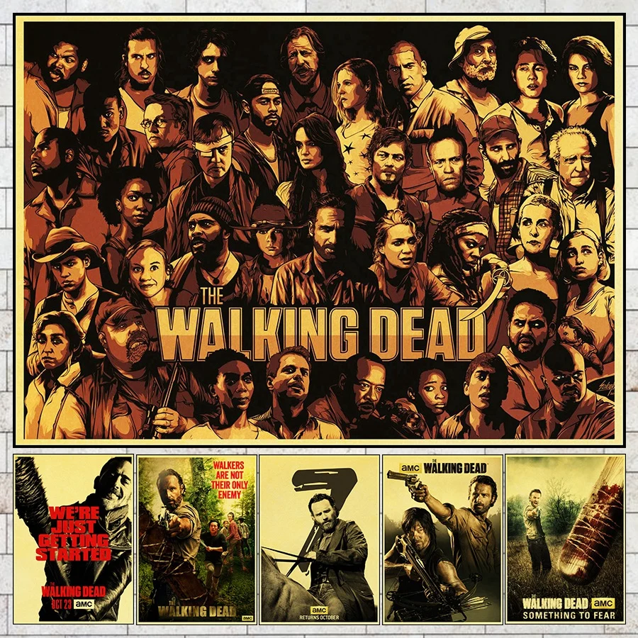 American TV Series The walking dead Posters Kraft Paper Printed Wall Posters Good Quality Wall Art Painting Wall stickers
American TV Series The walking dead Posters Kraft Paper Printed Wall Posters Good Quality Wall Art Painting Wall stickers