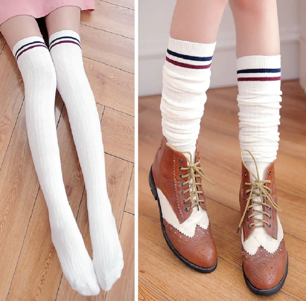 Women Knit Cotton Over The Knee Long Stock Striped Thigh High Stocking Sexy Over The Knee Stockings For Ladies
Women Knit Cotton Over The Knee Long Stock Striped Thigh High Stocking Sexy Over The Knee Stockings For Ladies