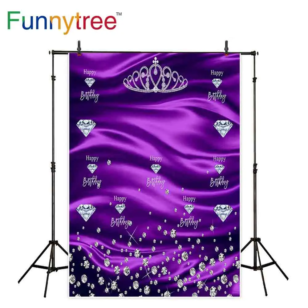 Фотофон Funnytree с фиолетовым муслиновым серебристым бриллиантом и короной, Блестящий Фон для дня рождения, фотосъемки, Фотофон, обои
Фотофон Funnytree с фиолетовым муслиновым серебристым бриллиантом и короной, Блестящий Фон для дня рождения, фотосъемки, Фотофон, обои