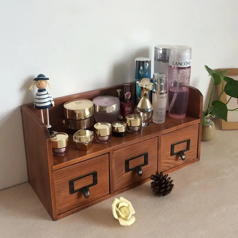 Solid Wooden European-Style Table Storage Cabinet Jewelry Finishing Drawer Induction Box Dressing Tabletop Cosmetics Rack
Solid Wooden European-Style Table Storage Cabinet Jewelry Finishing Drawer Induction Box Dressing Tabletop Cosmetics Rack