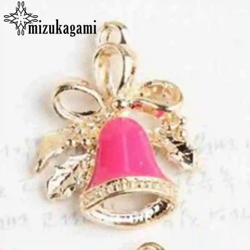 Zinc Alloy Enamel Charms Ribbon Bow Bell Charms 10pcs/lot For DIY Fashion Earrings Jewelry Making Accessories
Zinc Alloy Enamel Charms Ribbon Bow Bell Charms 10pcs/lot For DIY Fashion Earrings Jewelry Making Accessories