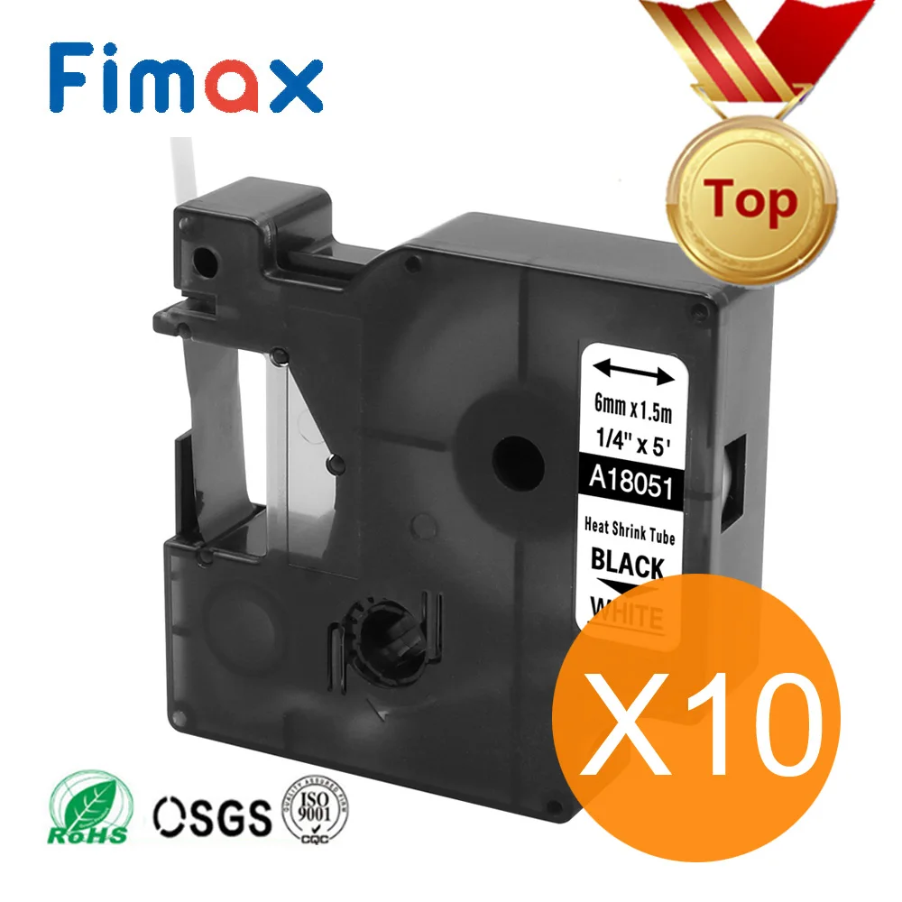 Промышленная термоусадочная трубка Fimax 10 шт. 18051 18052 18053 18054 18055 18056 A1805443 принтер для