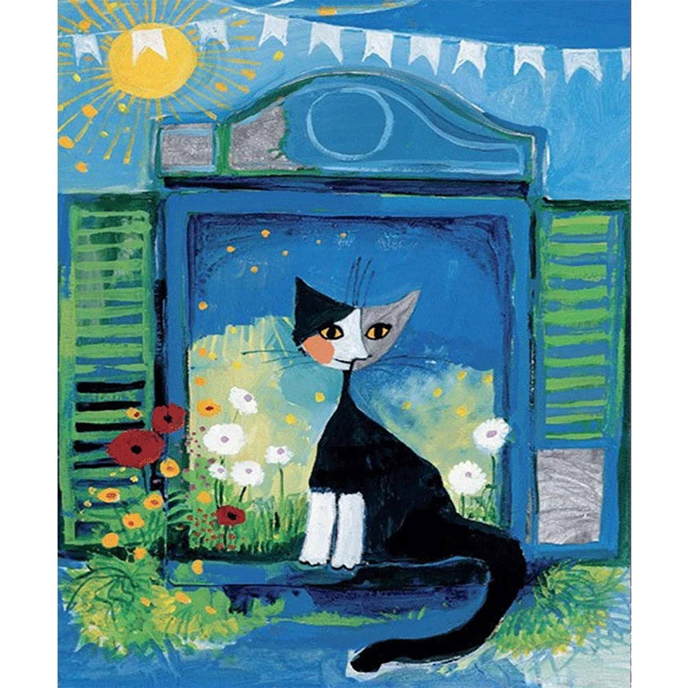 DIY Diamond Embroidery Cartoon cat Full Square/round Diamond Painting Cross Stitch Kit Mosaic Home Decor
DIY Diamond Embroidery Cartoon cat Full Square/round Diamond Painting Cross Stitch Kit Mosaic Home Decor