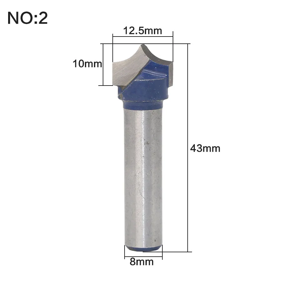 1 шт. фреза с V образным пазом 8 дюймов 90 градусов 1/2x13 мм|groove router bit|v groove bitrouter bit |