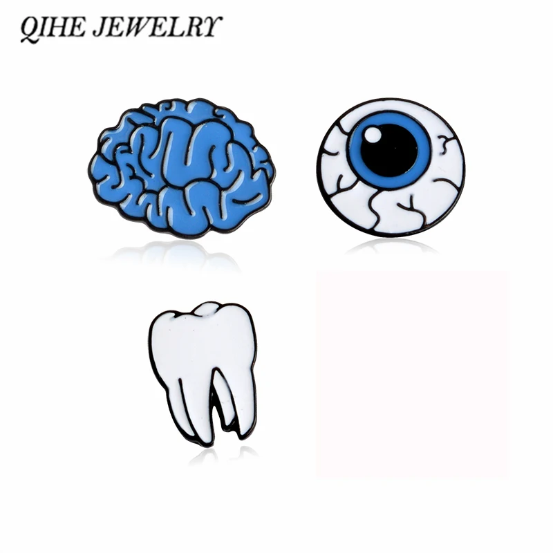 QIHE JEWELRY Cartoon Cute Brain Eye Tooth Metal Brooch Pins Button Pins Girl Gift Fashion Jewelry Wholesale
QIHE JEWELRY Cartoon Cute Brain Eye Tooth Metal Brooch Pins Button Pins Girl Gift Fashion Jewelry Wholesale
