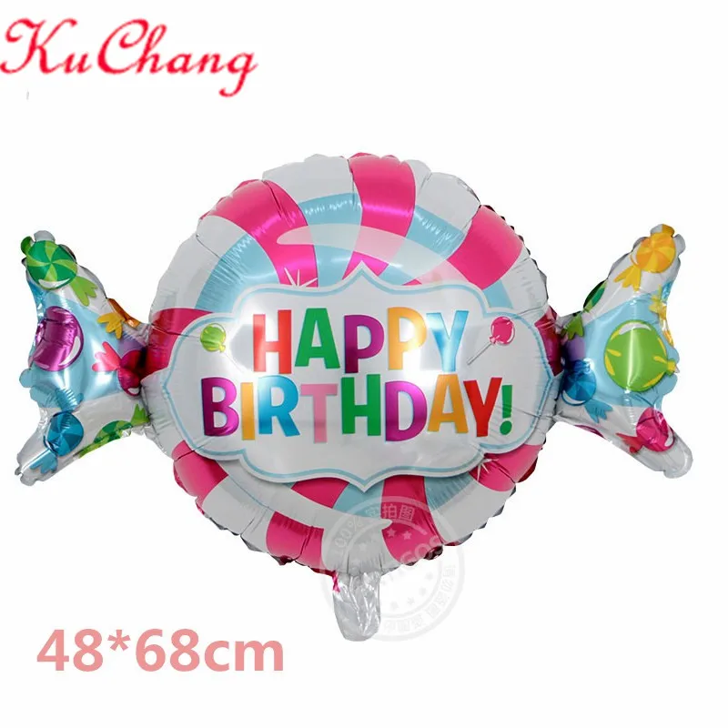 100pc 48 * 68cm Large printed Happy Birthday Candy Balloons Baby Shower Gifts Birthday Wedding Party Decorations kids toy Globos
100pc 48 * 68cm Large printed Happy Birthday Candy Balloons Baby Shower Gifts Birthday Wedding Party Decorations kids toy Globos