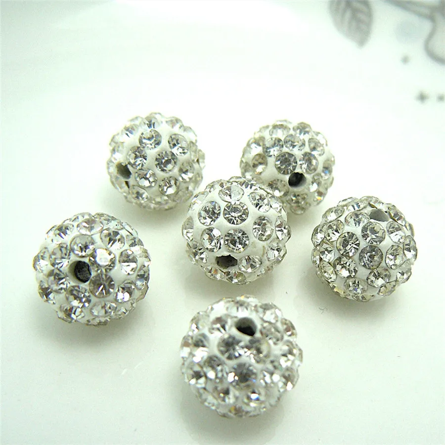 100pcs 10MM White Color Austria Beads Crystal Disco Ball Beads Spacer Beads 6 row Crystal Clay Beads 27 Color
100pcs 10MM White Color Austria Beads Crystal Disco Ball Beads Spacer Beads 6 row Crystal Clay Beads 27 Color