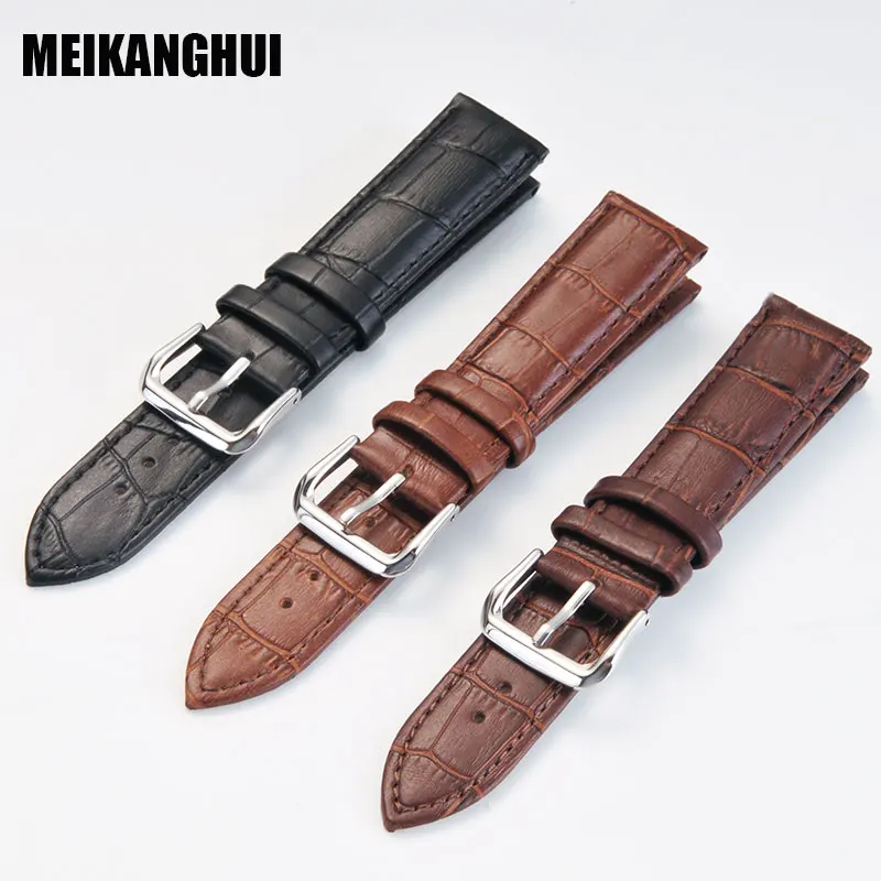 MEIKANGHUI Black Brown watchband Steel Buckle genuine leather watch band 14mm 16mm 18mm 20mm 22mm 24mm high quality watch strap
MEIKANGHUI Black Brown watchband Steel Buckle genuine leather watch band 14mm 16mm 18mm 20mm 22mm 24mm high quality watch strap