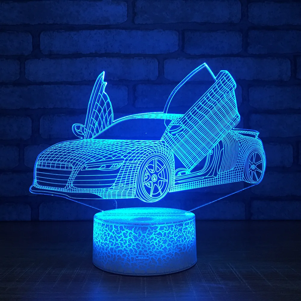 Acrylic Racing Car 3D Led Night Light 7 Color Change Remote Table Lamp Cartoon Figure Children Bedside Lamp Creative Gift
Acrylic Racing Car 3D Led Night Light 7 Color Change Remote Table Lamp Cartoon Figure Children Bedside Lamp Creative Gift