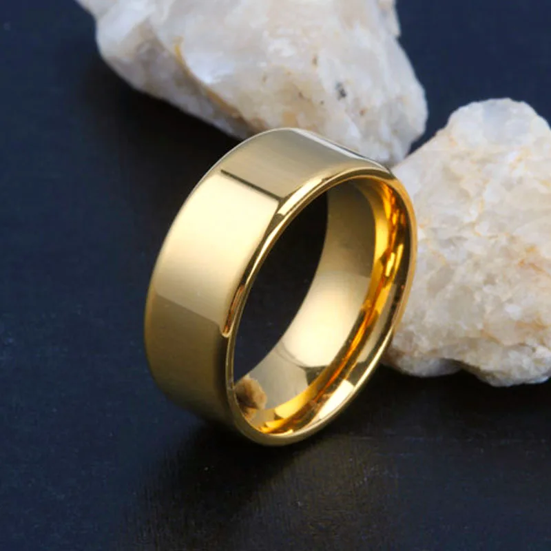 Gold Color Male Wedding Band Tungsten Carbide Ring 8mm Man Women Anniversary Jewelry Size 6 7 8 9
Gold Color Male Wedding Band Tungsten Carbide Ring 8mm Man Women Anniversary Jewelry Size 6 7 8 9